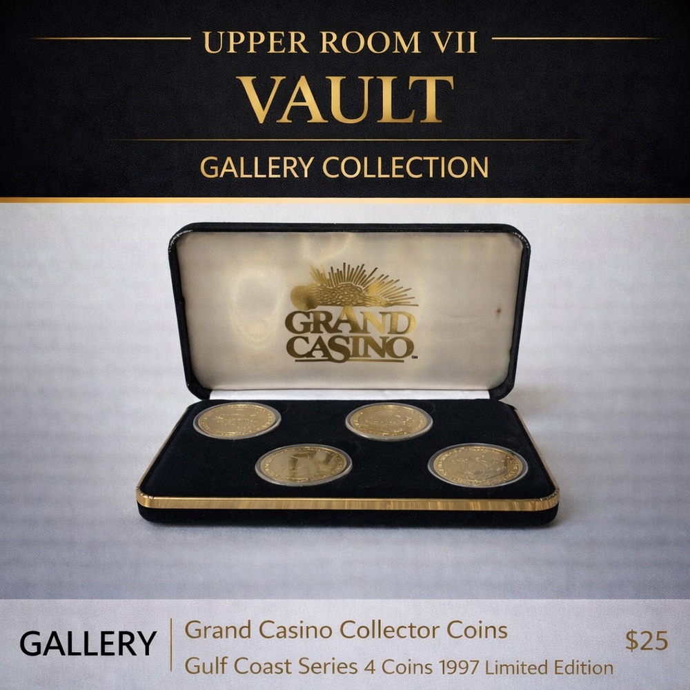 Grand Casino Collector Coins Gulf Coast Series 4 Coins 1997 Limited Edition